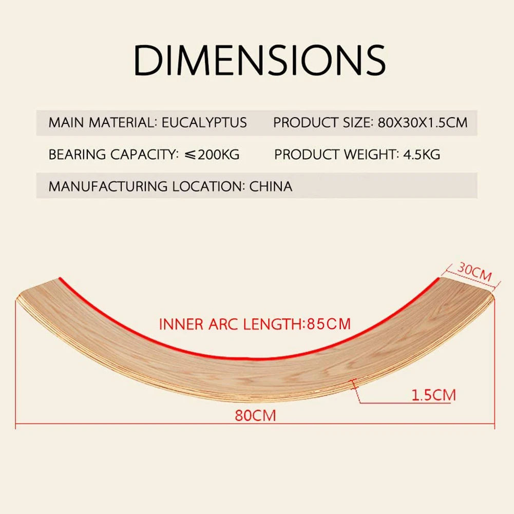 Luna Wooden Balance Board