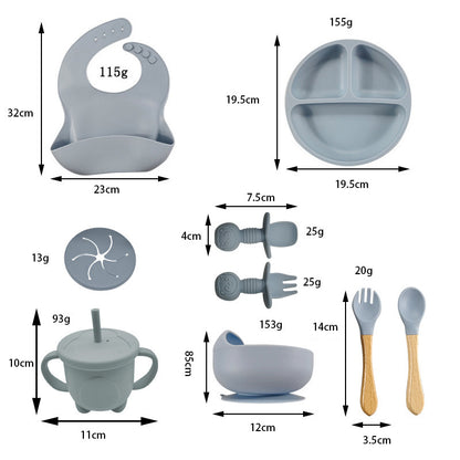 Luna Silicone Feeding Set for Calm, Mess-Free Mealtimes
