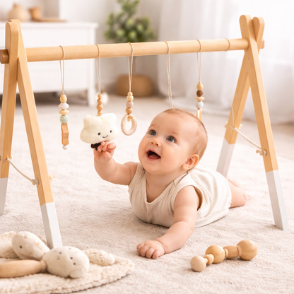 Luna Wooden Baby Play Gym