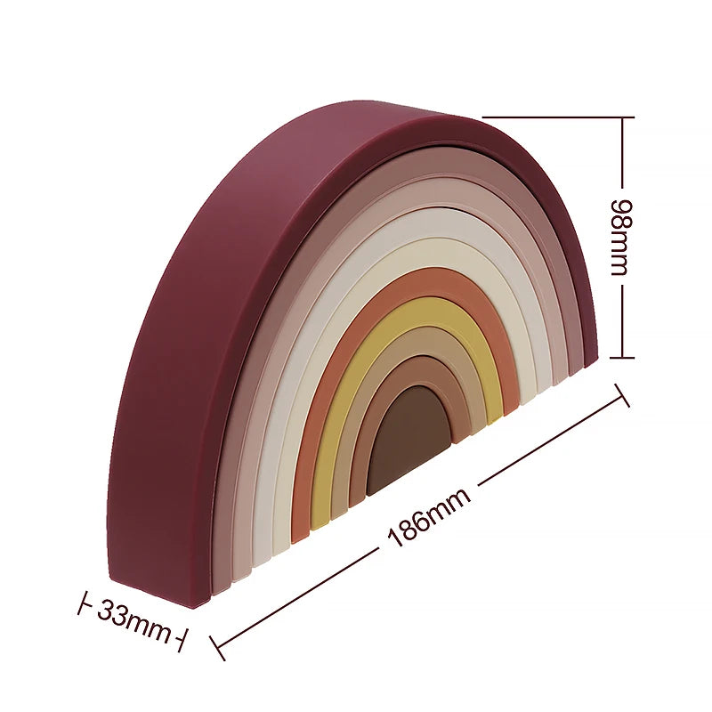 Luna Silicone Rainbow Stacker
