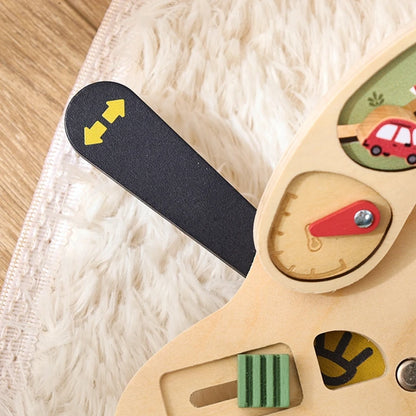 Luna Car Shaped Steering Wheel Sensory Busy Board