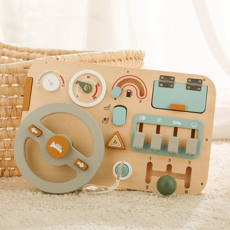 Luna Steering Wheel Sensory Busy Board