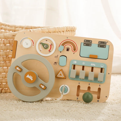 Luna Steering Wheel Sensory Busy Board