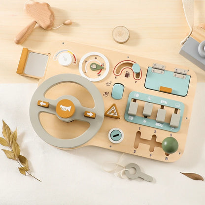 Luna Steering Wheel Sensory Busy Board