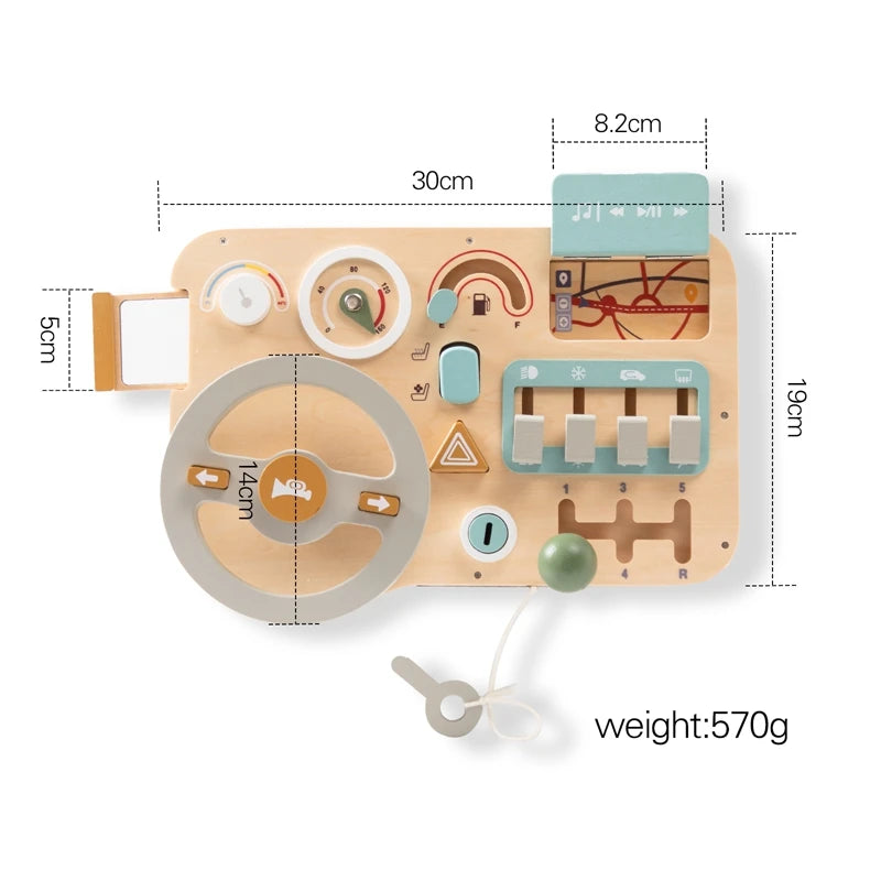 Luna Steering Wheel Sensory Busy Board