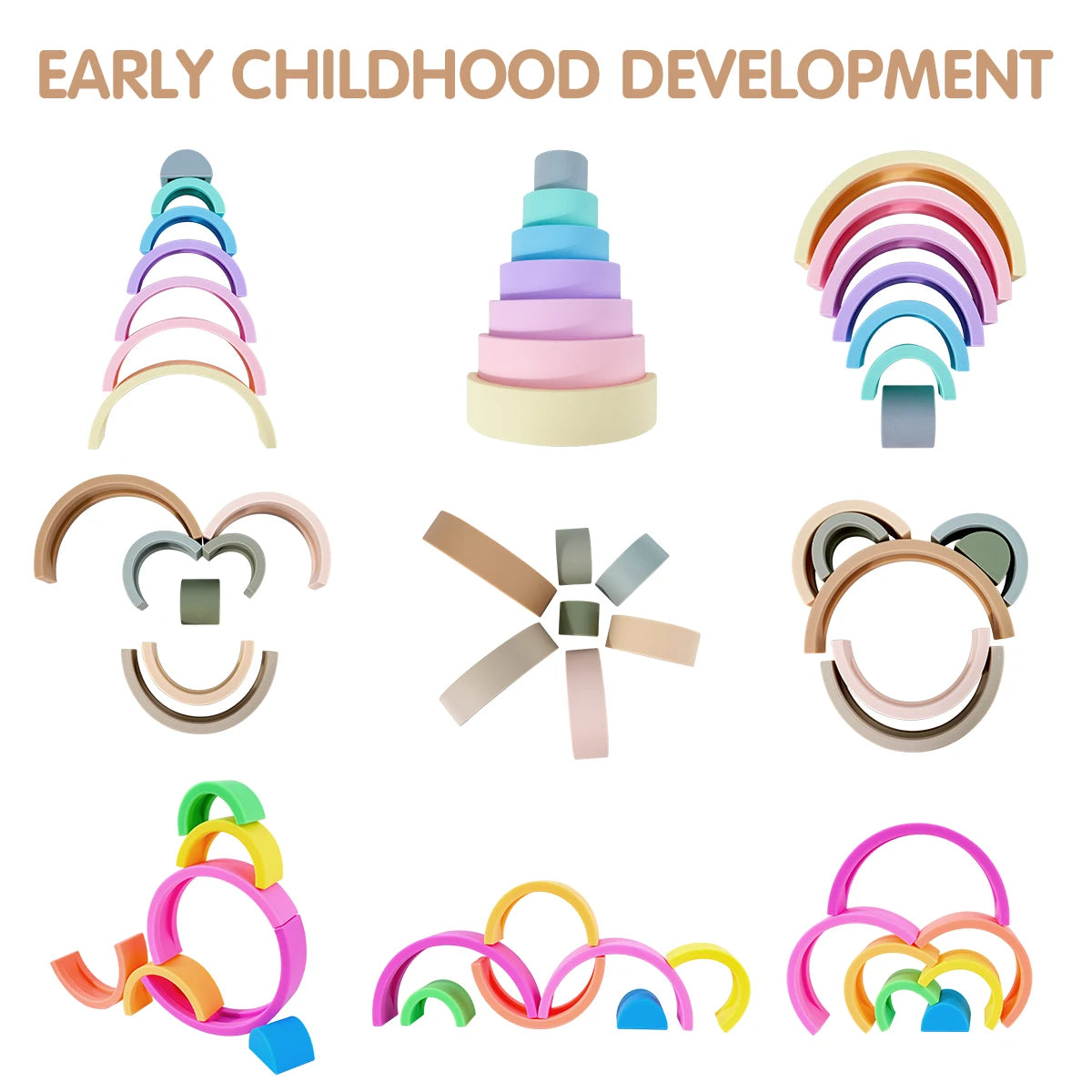Luna Silicone Rainbow Stacker