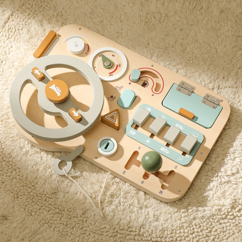 Luna Steering Wheel Sensory Busy Board