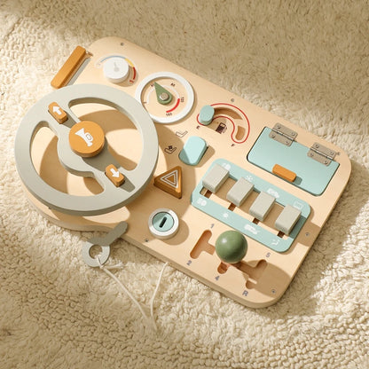 Luna Steering Wheel Sensory Busy Board